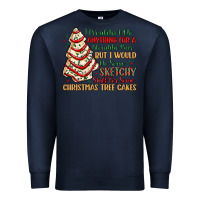 Navy sketchy stuff for some christmas tree cakes Premium Sweatshirt - MaliasSmallBusiness
