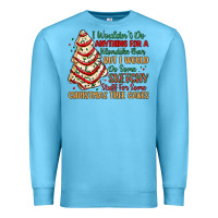 Ocean Blue sketchy stuff for some christmas tree cakes Premium Sweatshirt - MaliasSmallBusiness