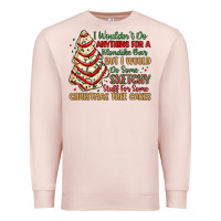 Pale Pink sketchy stuff for some christmas tree cakes Premium Sweatshirt - MaliasSmallBusiness