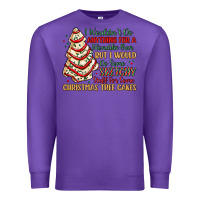 Purple sketchy stuff for some christmas tree cakes Premium Sweatshirt - MaliasSmallBusiness
