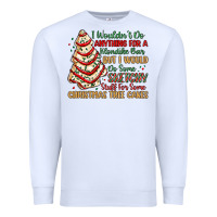 White sketchy stuff for some christmas tree cakes Premium Sweatshirt - MaliasSmallBusiness