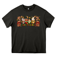 Asphalt Christmas coffee cups Heavy Core Tee - Artiststas