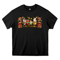 Black Christmas coffee cups Heavy Core Tee - Artiststas