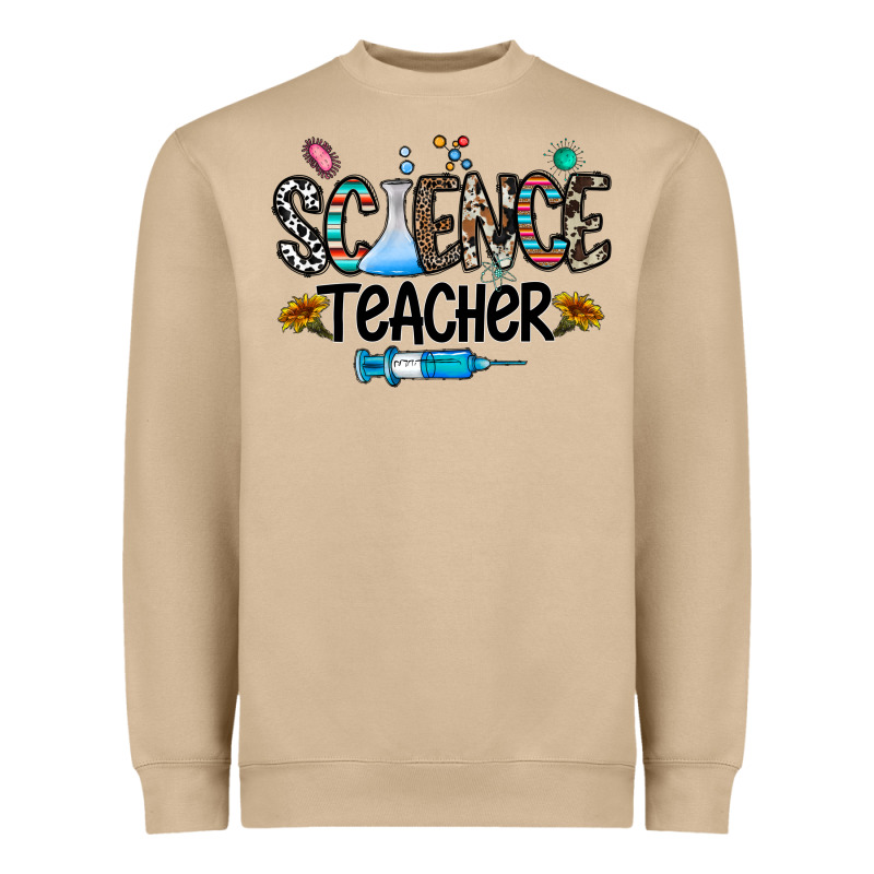 Science Teacher Heavyweight Sweatshirt by CowhideDigitalArt | Teevron
