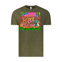 Vintage Olive beach babe Vintage Tee - HRA Design Shop