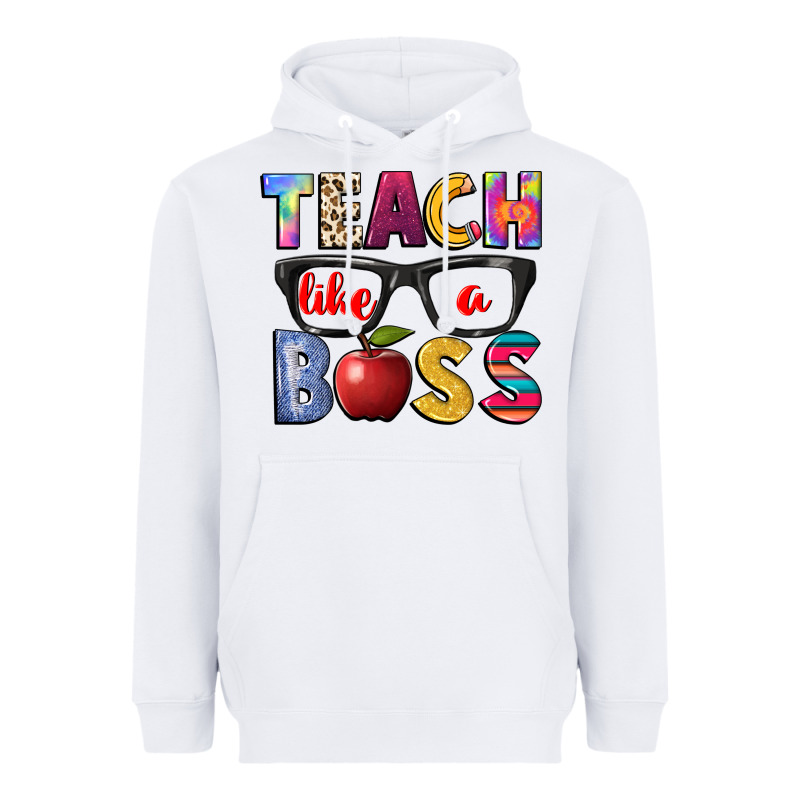 Teach Like A Boss Heavyweight Hoodie by NancyCooperArtShop | Teevron