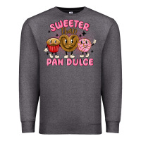 Charcoal Heather sweeter than pan dulce Premium Sweatshirt - MaliasSmallBusiness