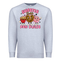 Heather Grey sweeter than pan dulce Premium Sweatshirt - MaliasSmallBusiness