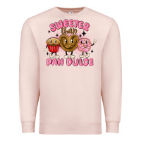 Pale Pink sweeter than pan dulce Premium Sweatshirt - MaliasSmallBusiness