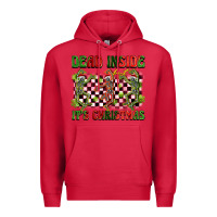 Cardinal dead inside but it's christmas dancing skeletons Premium Hoodie - BarkalooDesign