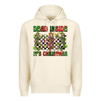 Tofu dead inside but it's christmas dancing skeletons Premium Hoodie - BarkalooDesign