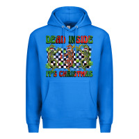 True Royal dead inside but it's christmas dancing skeletons Premium Hoodie - BarkalooDesign