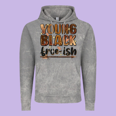 Young Black Free-ish Vintage Hoodie Designed By Zillion Design Studio