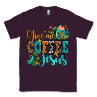Plum gıve me coffee and jesus Classic Tee - AdoDesignShop