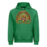 Emerald Turkey rainbow thankful thanksgiving Urban Hoodie - NancyCooperArtShop