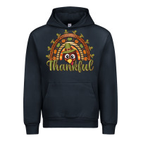 Navy Turkey rainbow thankful thanksgiving Urban Hoodie - NancyCooperArtShop