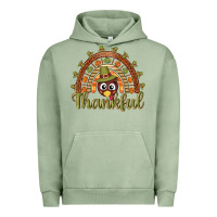 Pigment Oil Green Turkey rainbow thankful thanksgiving Urban Hoodie - NancyCooperArtShop