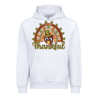 White Turkey rainbow thankful thanksgiving Urban Hoodie - NancyCooperArtShop