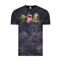 Cloud Black mexican day of the dead coffee cups Vintage Tee - FaDigitalArtStudio