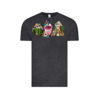 Vintage Black mexican day of the dead coffee cups Vintage Tee - FaDigitalArtStudio
