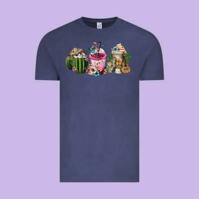 Mexican Day Of The Dead Coffee Cups Vintage Tee Designed By Fadigitalartstudio