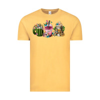 Vintage Mustard mexican day of the dead coffee cups Vintage Tee - FaDigitalArtStudio