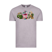 Vintage Zinc mexican day of the dead coffee cups Vintage Tee - FaDigitalArtStudio