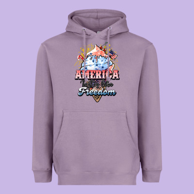 America Ice Cream Heavyweight Hoodie Designed By Nancycooperartshop