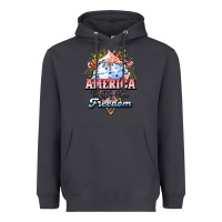 Smoke America ice cream Heavyweight Hoodie - NancyCooperArtShop