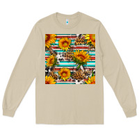 Mushroom serape leopard seamless pattern Long Sleeve Tee - BundleAndBundleShop