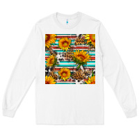 White serape leopard seamless pattern Long Sleeve Tee - BundleAndBundleShop
