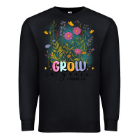 Black grow in grace Premium Sweatshirt - MaliasSmallBusiness