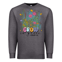 Charcoal Heather grow in grace Premium Sweatshirt - MaliasSmallBusiness