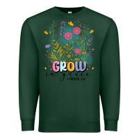 Sports Green grow in grace Premium Sweatshirt - MaliasSmallBusiness