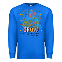 True Royal grow in grace Premium Sweatshirt - MaliasSmallBusiness