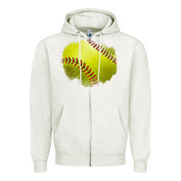 Oatmeal Heather leopard softball patch Zipper Hoodie - Jasminsmagicworld