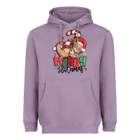 Lavender merry slothmas Heavyweight Hoodie - MaliasSmallBusiness