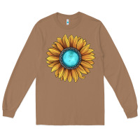 Toasted Coconut sunflower gemstone Long Sleeve Tee - JahusDesignShop