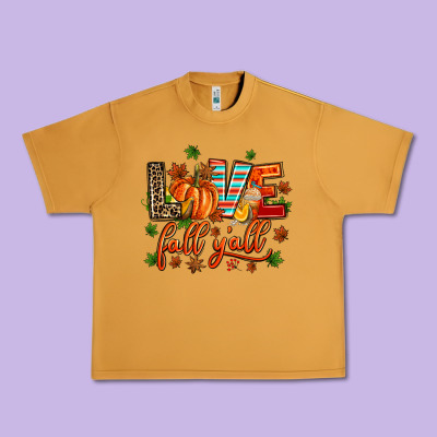 Love Fall  Yall Urban Heavy Tee Designed By Adodesignshop