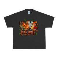 Pigment Black love fall  yall Urban Heavy Tee - AdoDesignShop
