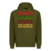 Army Green Christmas mama Premium Hoodie - BarkalooDesign