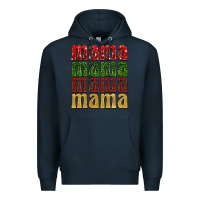 Navy Christmas mama Premium Hoodie - BarkalooDesign