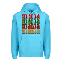 Ocean Blue Christmas mama Premium Hoodie - BarkalooDesign