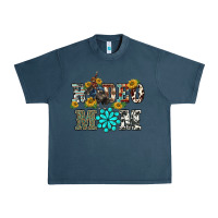 Midnight Navy western rodeo bullfighter mom turquoise gemstones  sunflowers Urban Heavy Tee - BarkalooDesign