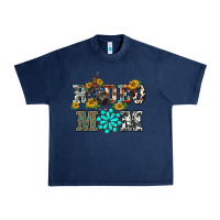 Navy western rodeo bullfighter mom turquoise gemstones  sunflowers Urban Heavy Tee - BarkalooDesign