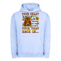 Pigment Grape Ice Your crazy is showing Urban Hoodie - NancyCooperArtShop