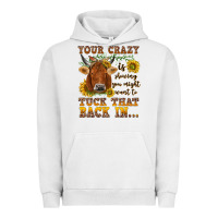 Pigment Lunar Rock Your crazy is showing Urban Hoodie - NancyCooperArtShop