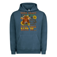 Pigment Midnight Navy Your crazy is showing Urban Hoodie - NancyCooperArtShop