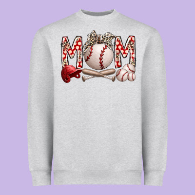 Mom Baseball Heavyweight Sweatshirt Designed By Racoondesign
