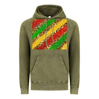 Vintage Olive African colors leopard Vintage Hoodie - Zillion Design Studio